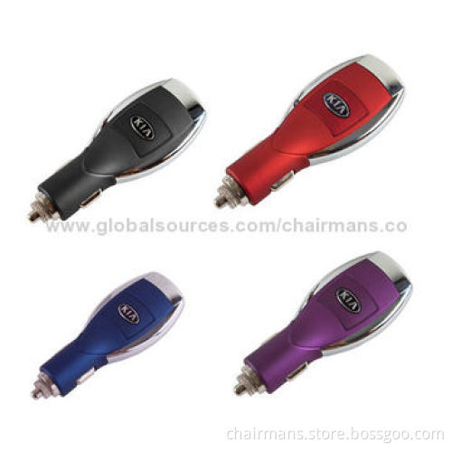USB Car Chargers, Dual-port or Single Port, 12-24V DC Input